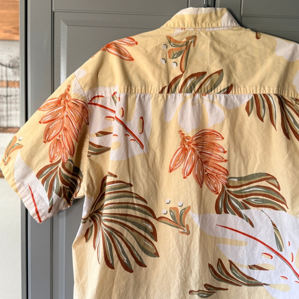 Kahala John Severson Vintage Mens Tropical Floral Hawaiian Shirt, Yellow, L‎ - Picture 8 of 12